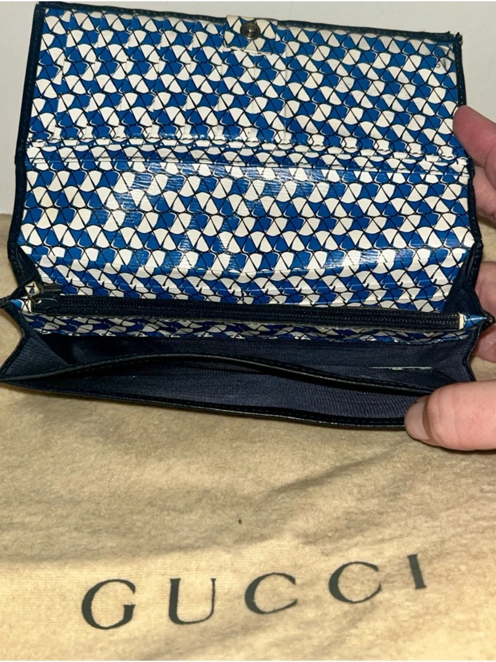Gucci wallet crafted